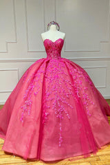 Vestido de baile vintage sweetheart rosa apliques tule tule long quinceanera vestidos