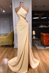 Glamorøs ærmeløs lang prom kjole til salg