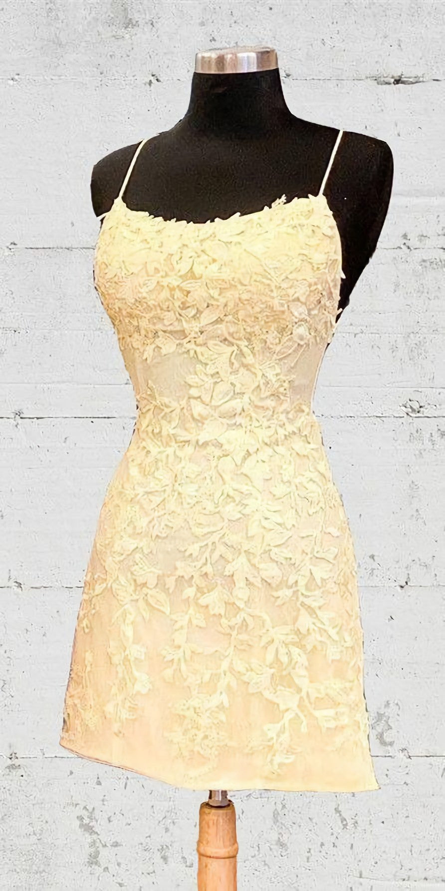 Short Yellow Prom Dress, Yellow  Homecoming Dresses