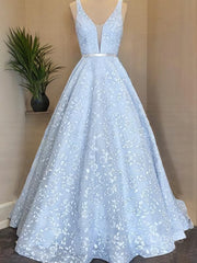 A-Line Straps Floor-Length Lace Prom Dresses For Black girls With Appliques Lace