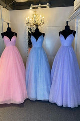 Priness A Line Long Prom Dresses, Formal Dresses 2024