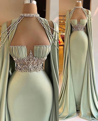 Elegant Long Mermaid Prom Dresses For Black girls For Women, Unique Prom Dress