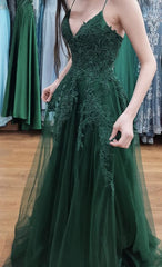 Emerald Green Prom Dress Graduation Party klänningar, balklänningar för tonåringar