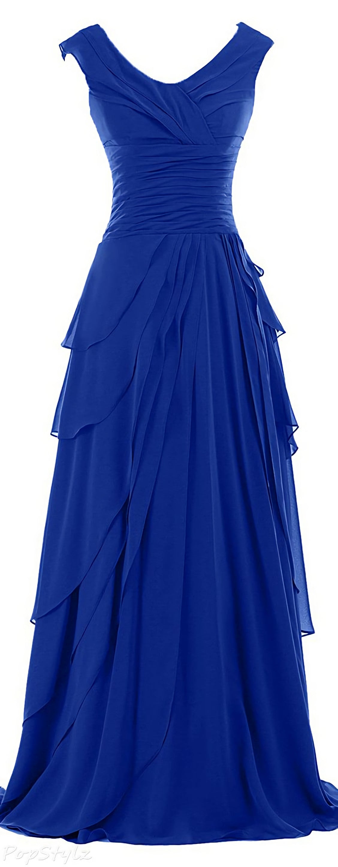 Royal Blue Bodice Maxi Fashion 2024 New Evening Dresses