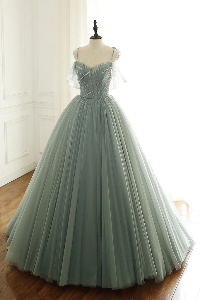 Romantic Olivia Tulle Long Prom Dresses For Black girls For Women,Ball Gown Birthday Gowns