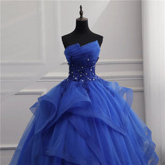 Royal Blue Lace Prom Dresses For Black girls For Women, Royal Blue Lace Formal Graduation Dresses